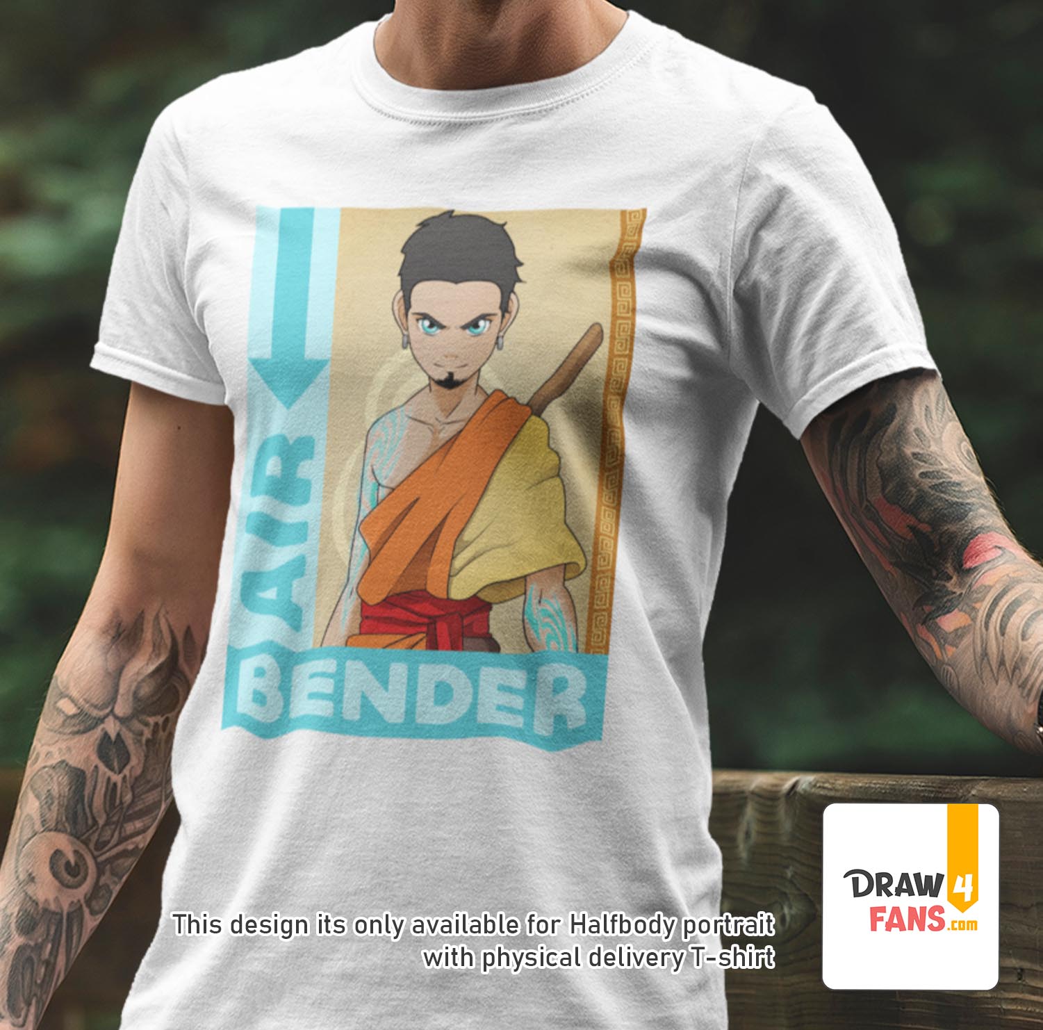 Halfbody avatar portrait t-shirt